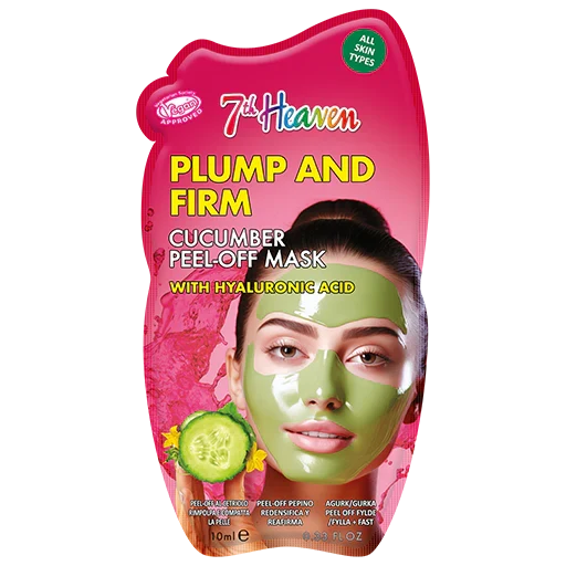 7th Heaven Cucumber Peel Off Mask with Hyaluronic Acid - Plumps & Firms Skin