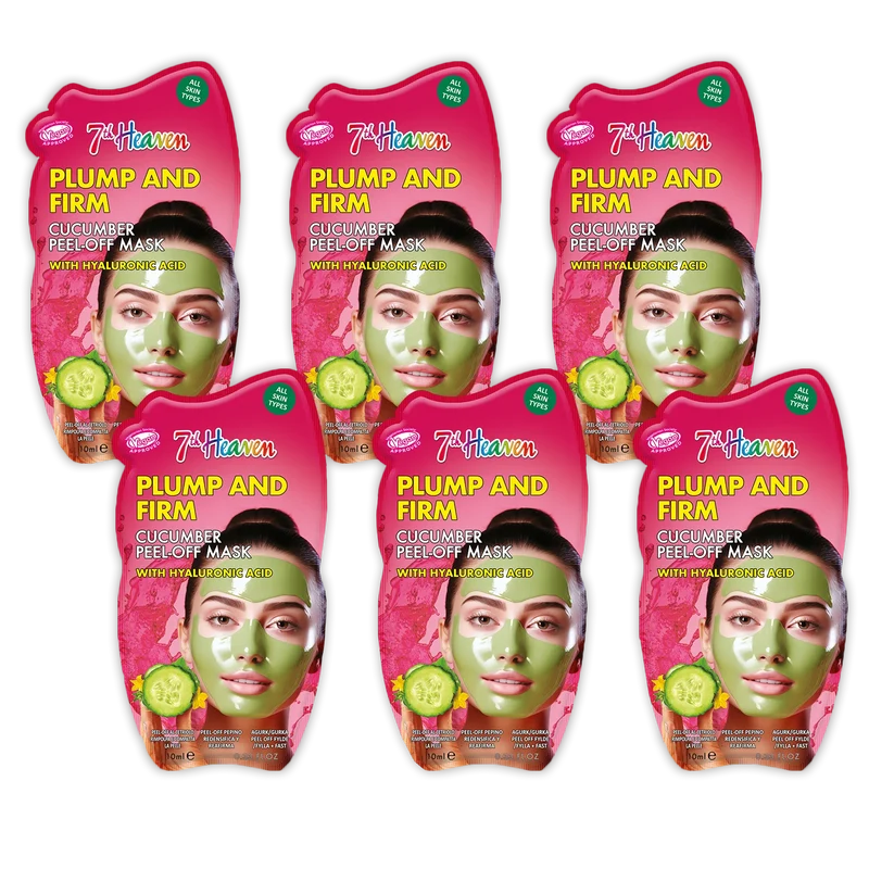 7th Heaven Cucumber Peel Off Mask with Hyaluronic Acid - Plumps & Firms Skin