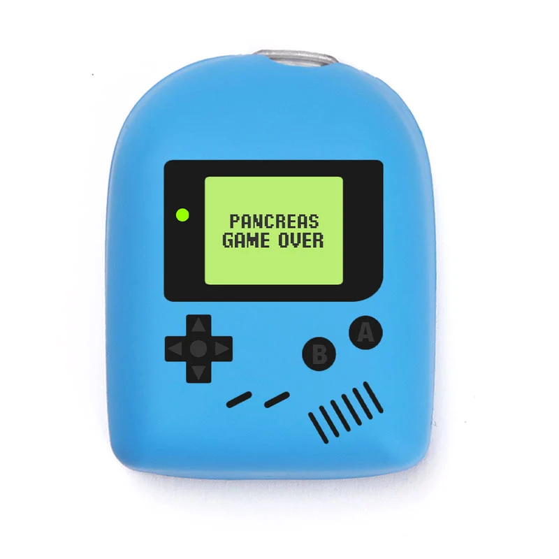 Coque réutilisable Omnipod : Game over - Bleu