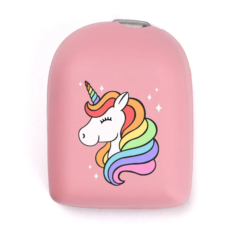Coque réutilisable Omnipod : Licorne - Rose clair