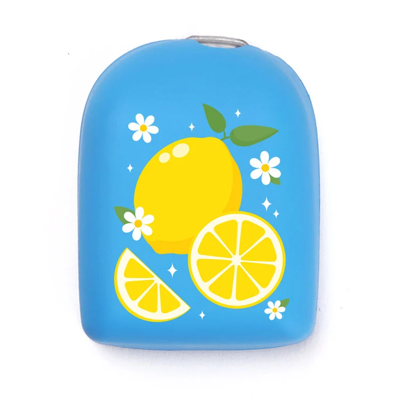 Coque réutilisable Omnipod : Citrons - Bleu