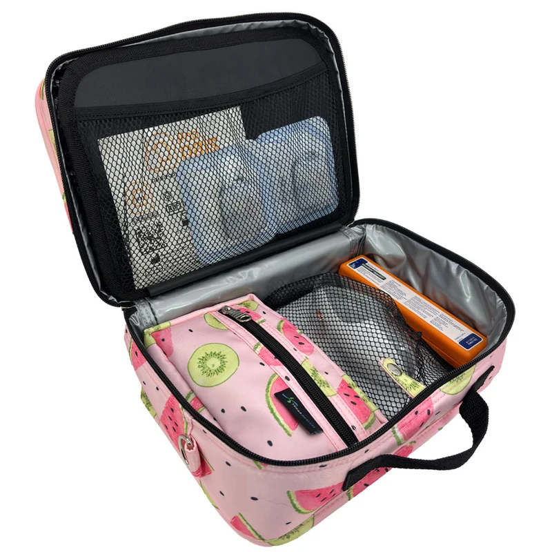 Sac de voyage isotherme Sugar Medical pour diabétiques : pastèque