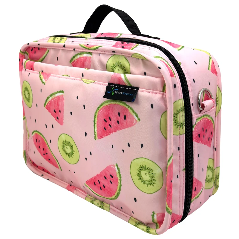 Sac de voyage isotherme Sugar Medical pour diabétiques : pastèque