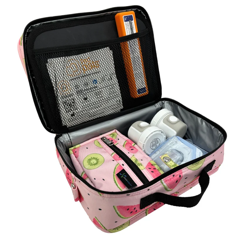 Sac de voyage isotherme Sugar Medical pour diabétiques : pastèque