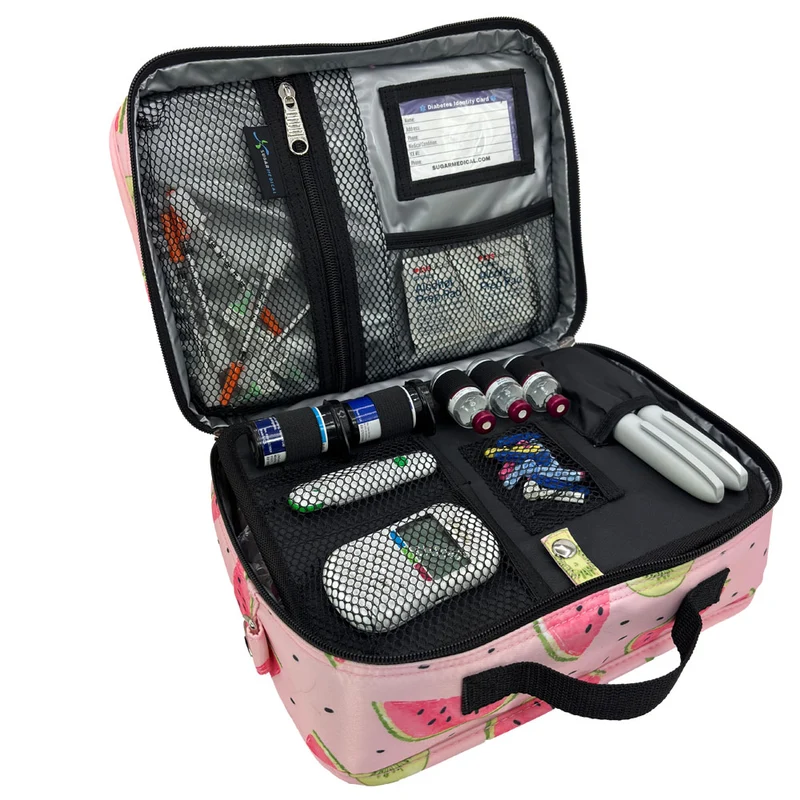 Sac de voyage isotherme Sugar Medical pour diabétiques : pastèque