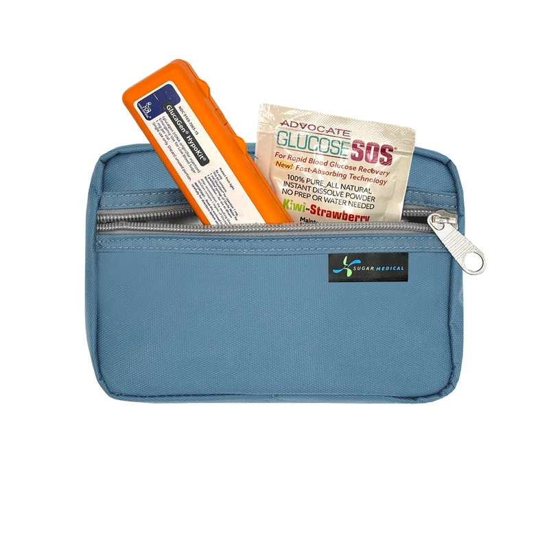 Sac de voyage isotherme Sugar Medical pour diabétiques : bleu acier