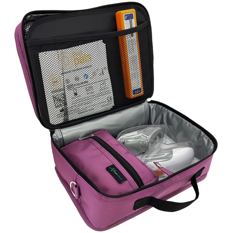 Sac de voyage isotherme Sugar Medical pour diabétiques : Orchidée
