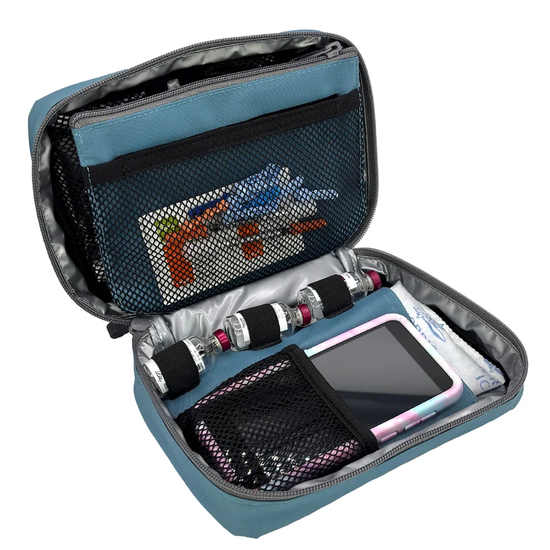 Organiseur isotherme pour diabète Sugar Medical : Bleu acier