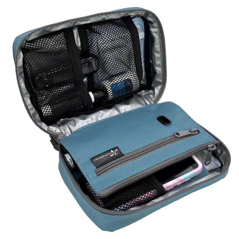 Organiseur isotherme pour diabète Sugar Medical : Bleu acier
