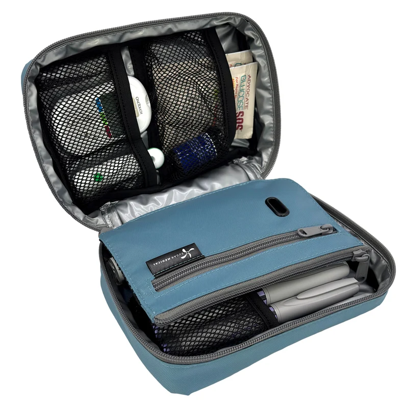 Organiseur isotherme pour diabète Sugar Medical : Bleu acier