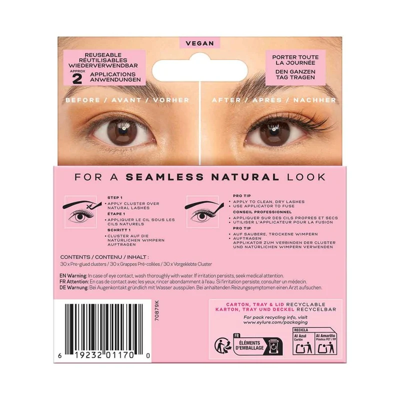 Eylure Pre-glued Clusters Naturals / Salon