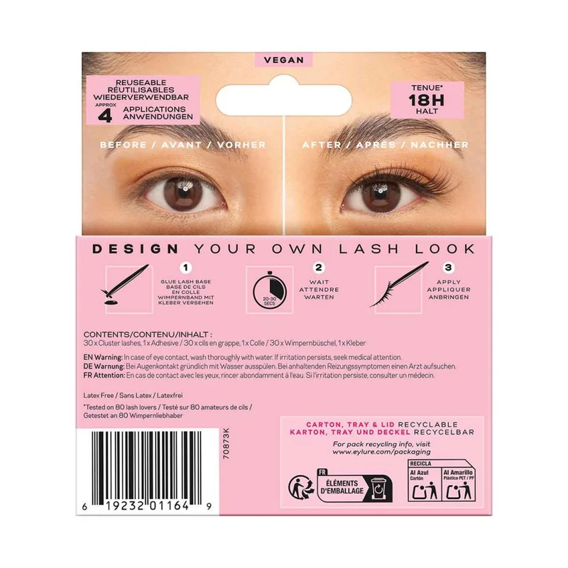 Eylure Cluster Lashes Brown / Black Naturals No.5 Salon
