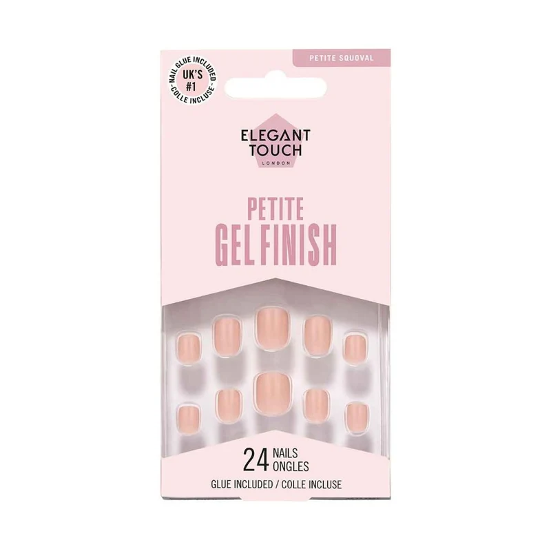 Elegant Touch Peach Tea – Petite Squoval Nails