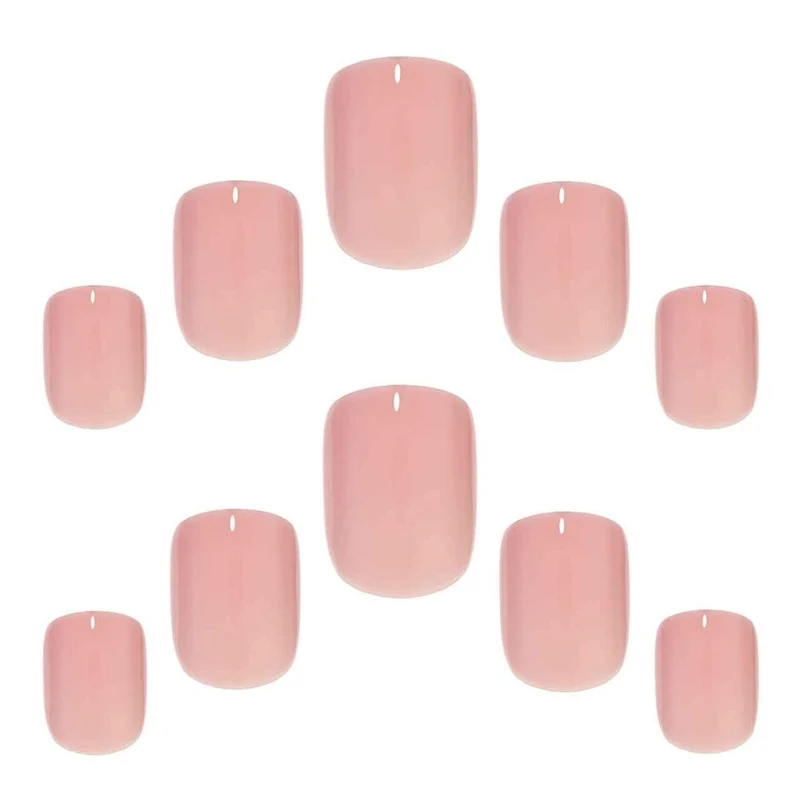 Elegant Touch Peach Tea – Petite Squoval Nails