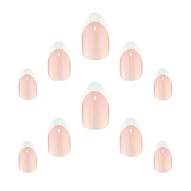 Elegant Touch French Nails 166 – Short Almond Nails