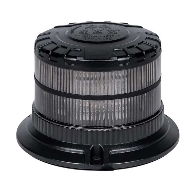 Balise LED à lentille foncée avec base magnétique et support à boulon