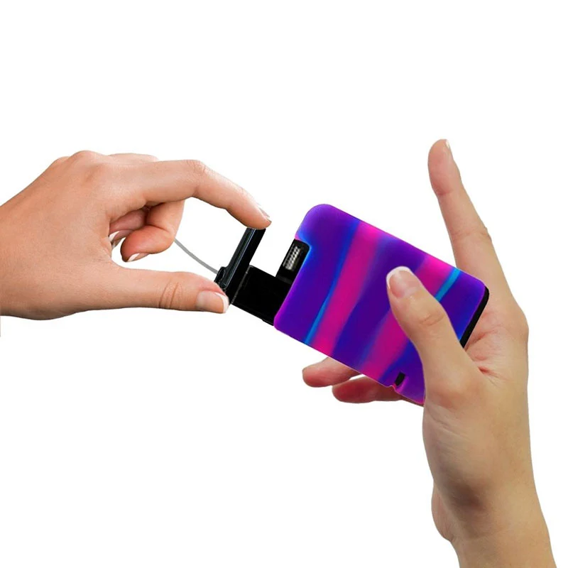 Coque Gel Tandem : Rose-Violet-Bleu