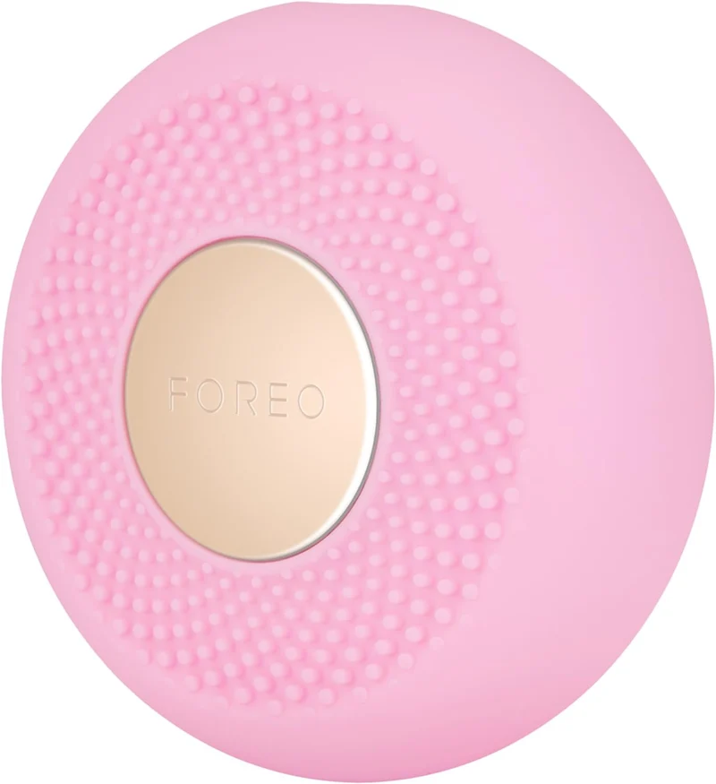 Foreo Ufo Mini Full Facial Led Mask Treatment, Red Light Therapy, Face Masks Beauty Treatment, Korean Skincare, Thermotherapy & Face Massager, Moisturiser, Increased Skin Care Absorption, Pearl Pink