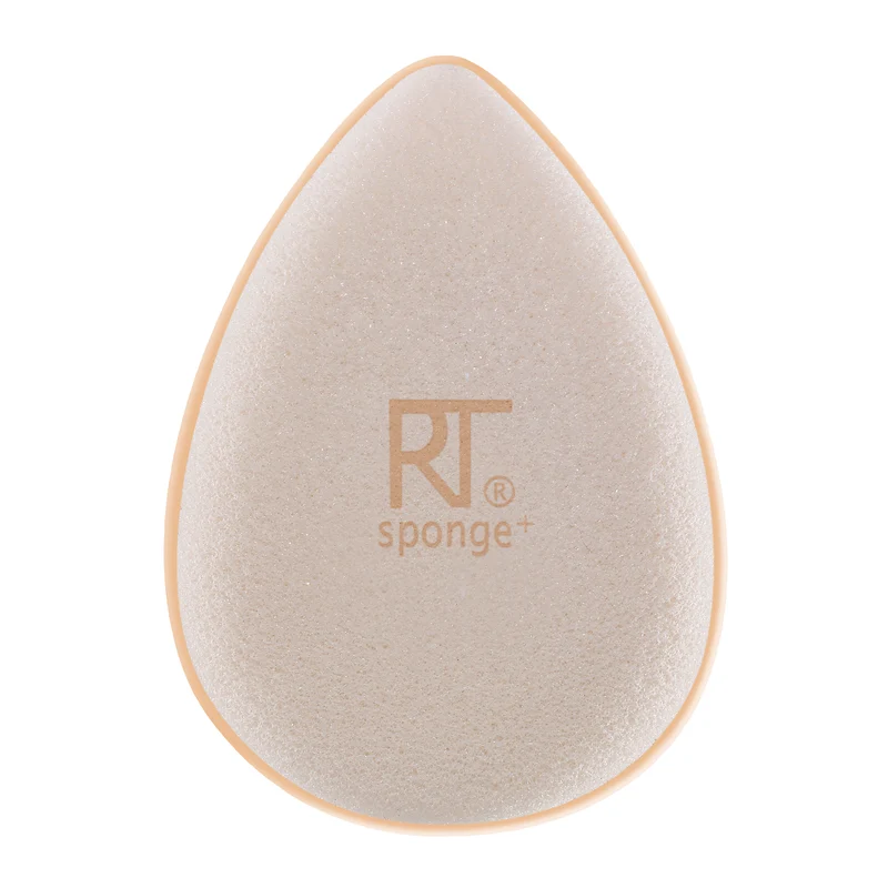 Real Techniques Sponge+, Skin Care Facial Cleanser Tool, with Probiotics, exfoliate and clean pores, Miracle Complexion Sponge