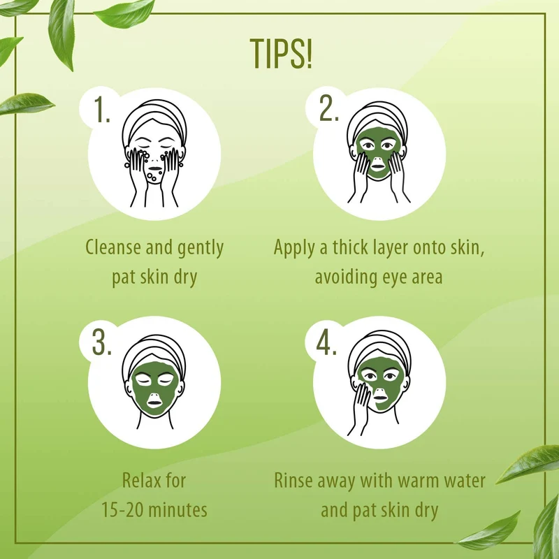 7th Heaven Superfood Clay Mask with Anti-oxidant Matcha and Moisturising Chia to Cleanse and Purify Skin - Ideal for All Skin Types