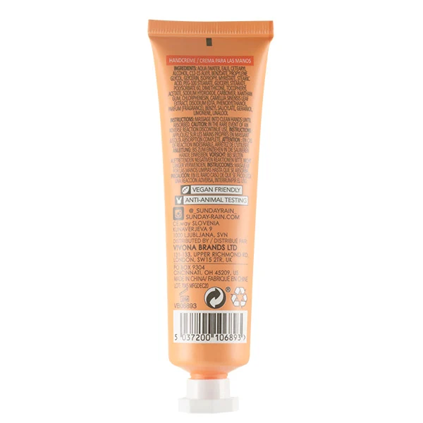 Sunday Rain Day Bliss Hand Cream, 60ml