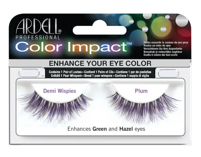 Ardell Colour Impact Lashes Demi Wispies, Plum