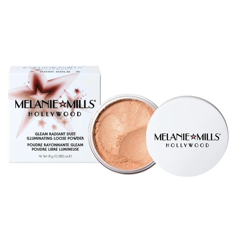 Melanie Mills Gleam Radiant Dust Shimmering Loose Powder for Face & Body