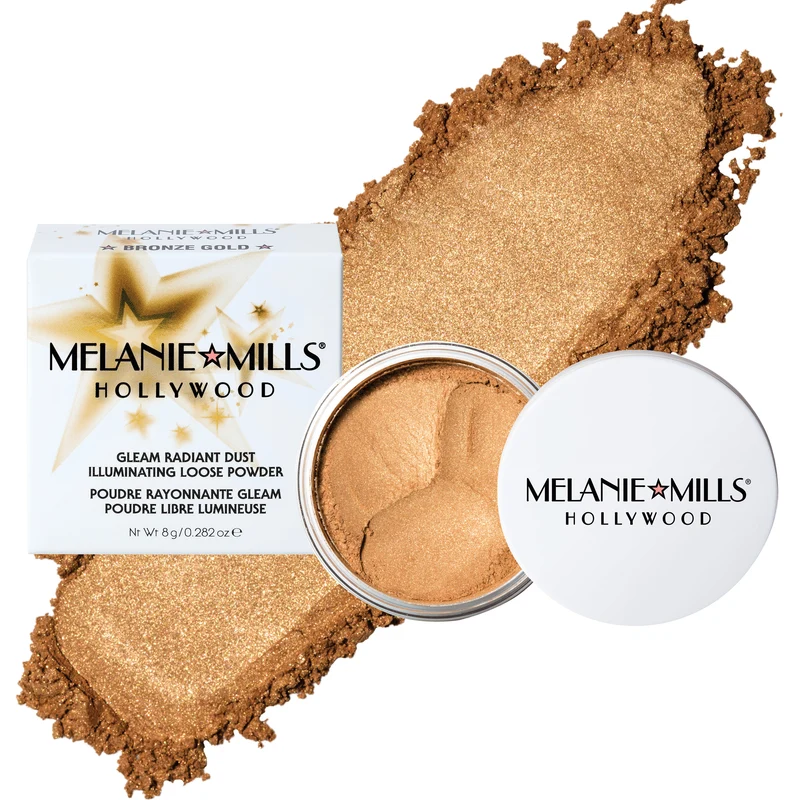 Melanie Mills Gleam Radiant Dust Shimmering Loose Powder for Face & Body