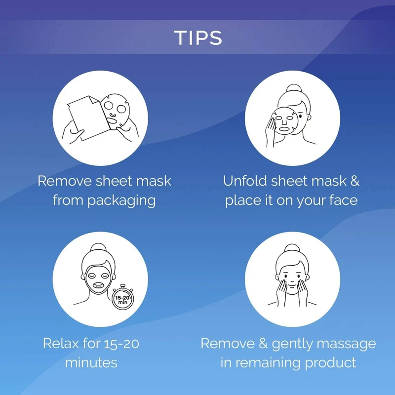 7th Heaven '24 Hour Hydration' Anti-Pollution Biodegradable Bamboo Sheet Mask