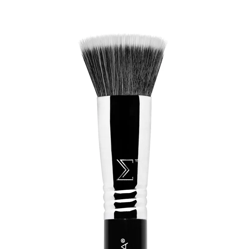 Sigma Beauty F80 Air Flat Kabuki Brush - Black/Chrome