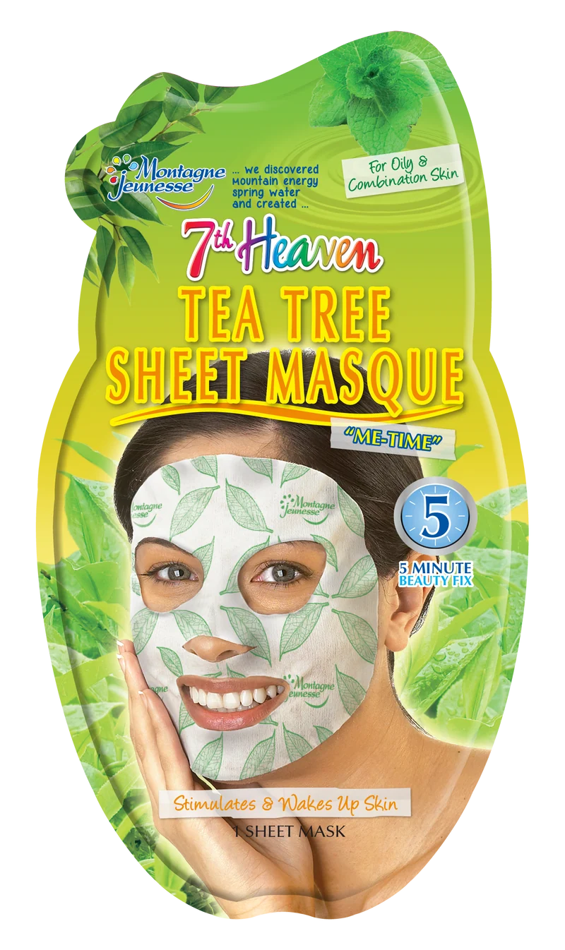 7th Heaven Tea Tree Sheet Mask, 16g