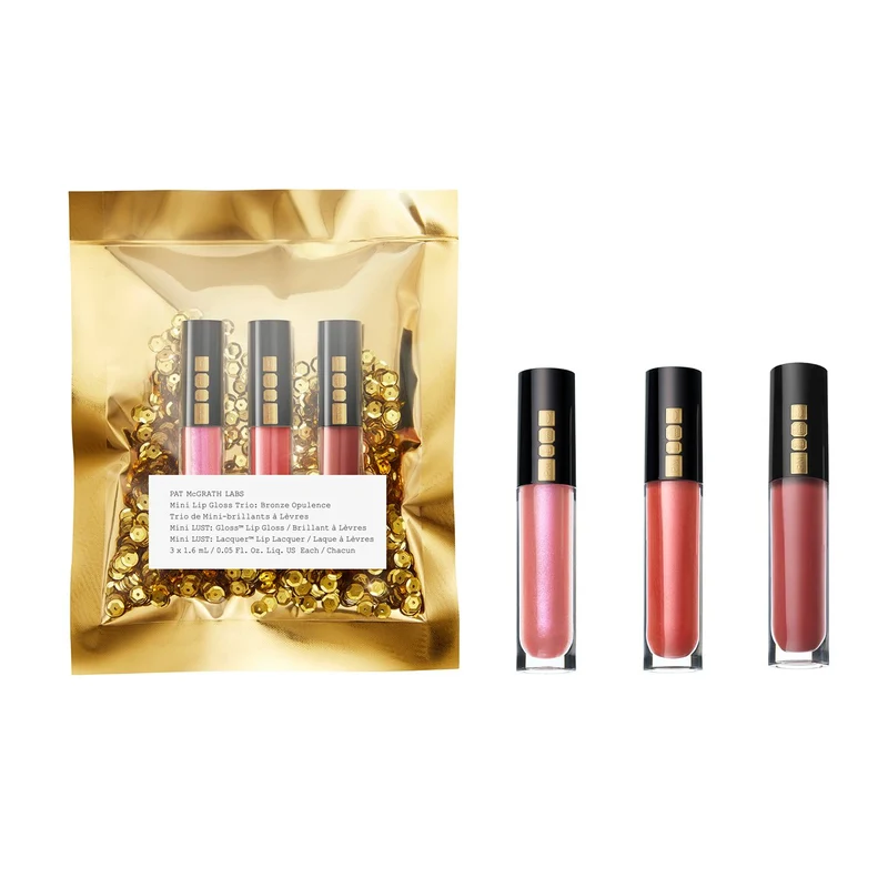Pat McGrath Labs Mini Lip Gloss Trio Bronze Opulence
