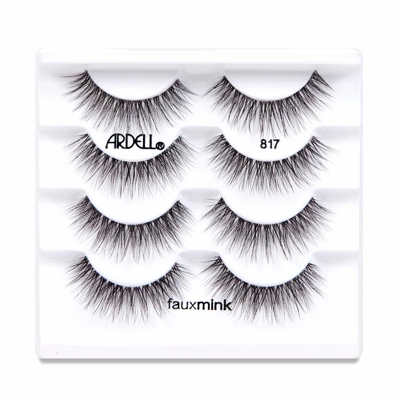 Ardell Faux Mink 817 Black Lashes Four Pack