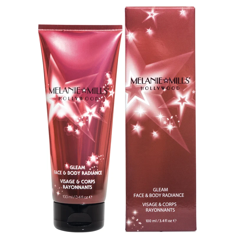 Melanie Mills Hollywood Gleam Body Radiance All In One Makeup, Moisturiser & Glow For Face & Body Rose Gold