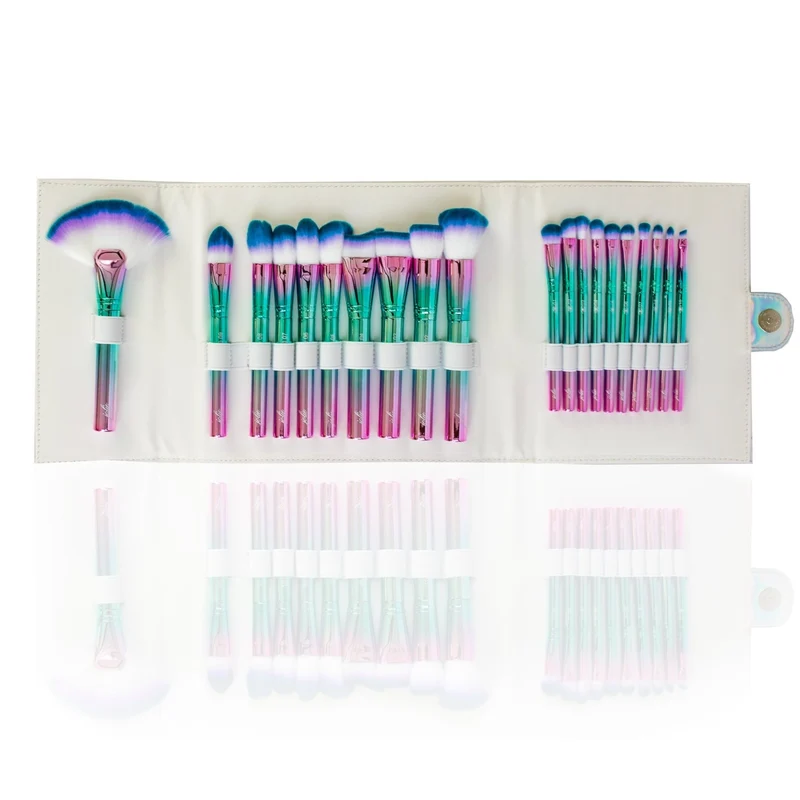Jolie Beauty Mythical Dreamers Makeup Brush Set - 20 Professional Vegan Brushes