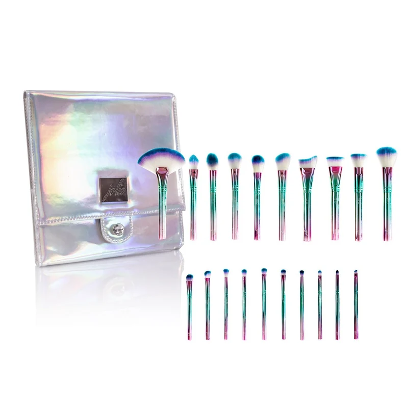 Jolie Beauty Mythical Dreamers Makeup Brush Set - 20 Professional Vegan Brushes