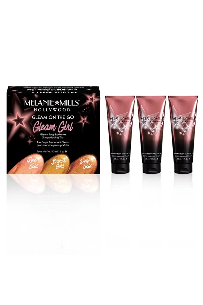 Melanie Mills Hollywood GLEAM GIRL Gleam on the Go Body Radiance Kit