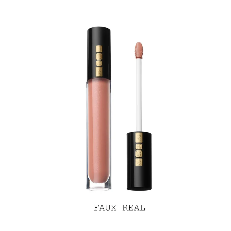Pat McGrath Lust: Gloss Lip Gloss - Faux Real (Deep Beige with Pearlescent Sheen)