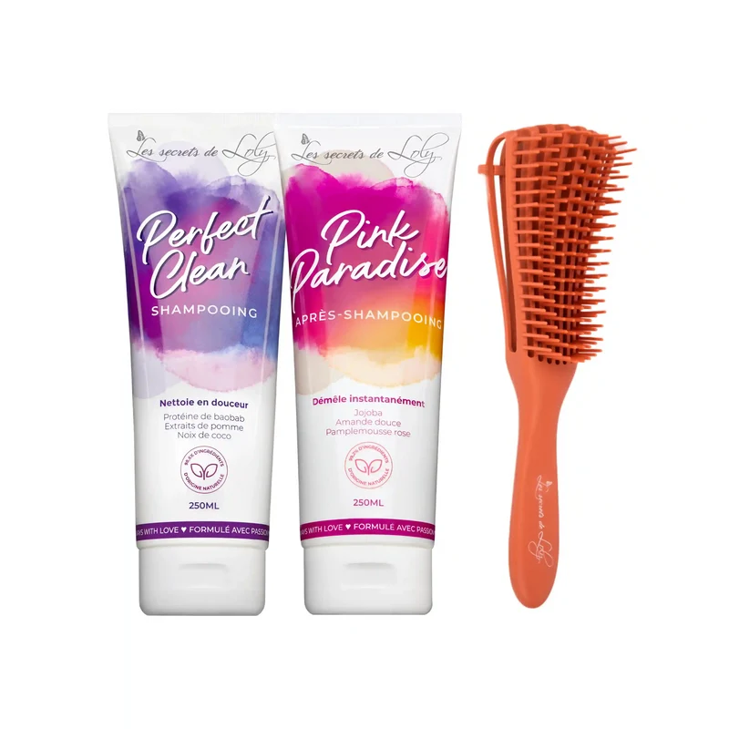 Duo Shampooing & Après-shampooing ultra démêlant - Brosse démêlante OFFERTE