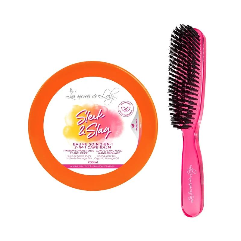 Plaquée du matin au soir - Baume fixant 200ml et brosse plaquante