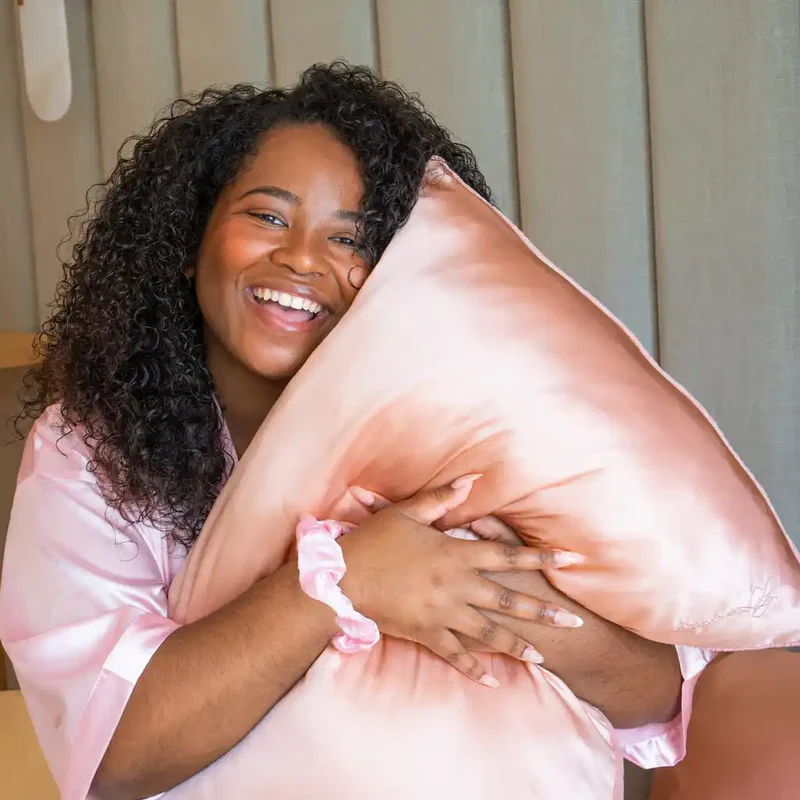Kiss Pillow Rose Gold - Taie d'oreiller