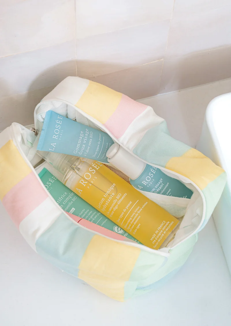 Trousse de toilette en double gaze de coton BIO