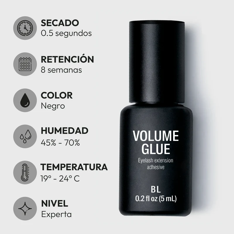 Volume Glue – 0.5 seg. | Hasta 8 Semanas | Negro