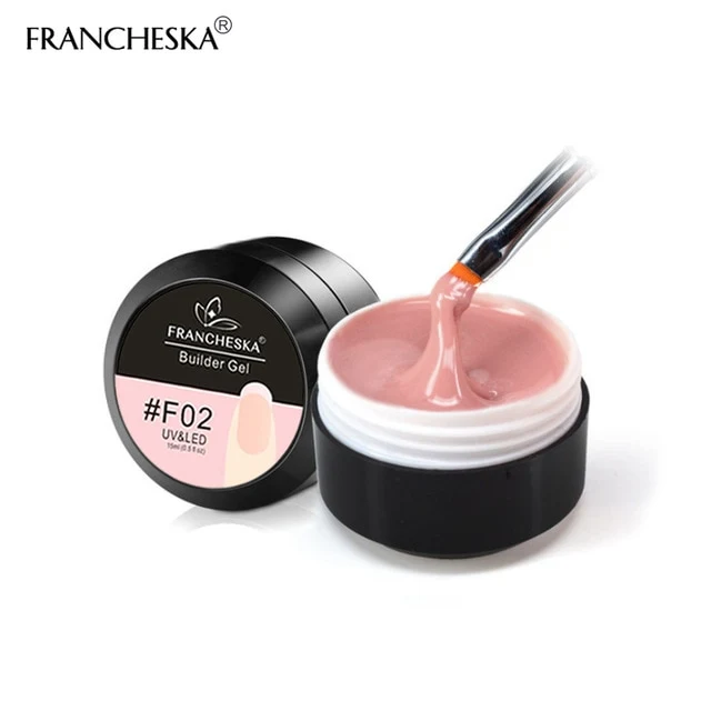 15ml Nail Art Camouflage Gel Builder Gel Quickly UV Builder Gel Soak Off Nail Extension Jelly Poly 10Colors Clear Pink white