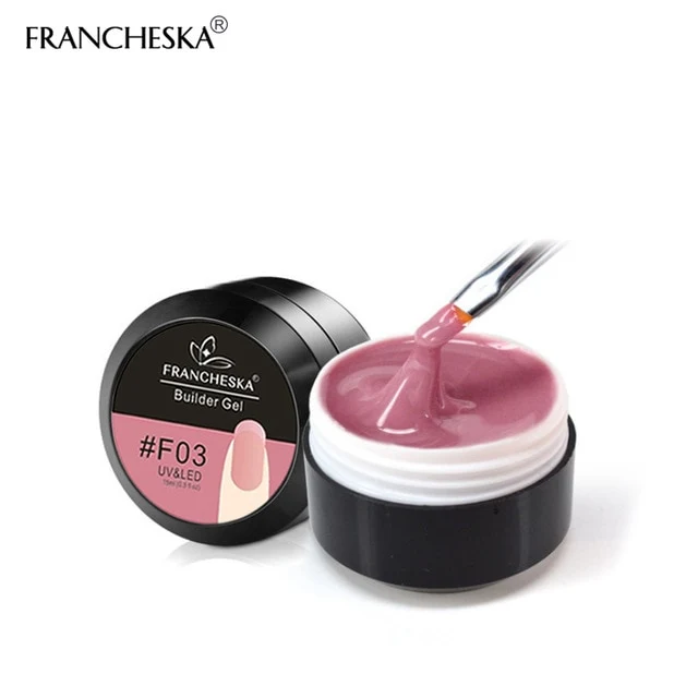 15ml Nail Art Camouflage Gel Builder Gel Quickly UV Builder Gel Soak Off Nail Extension Jelly Poly 10Colors Clear Pink white