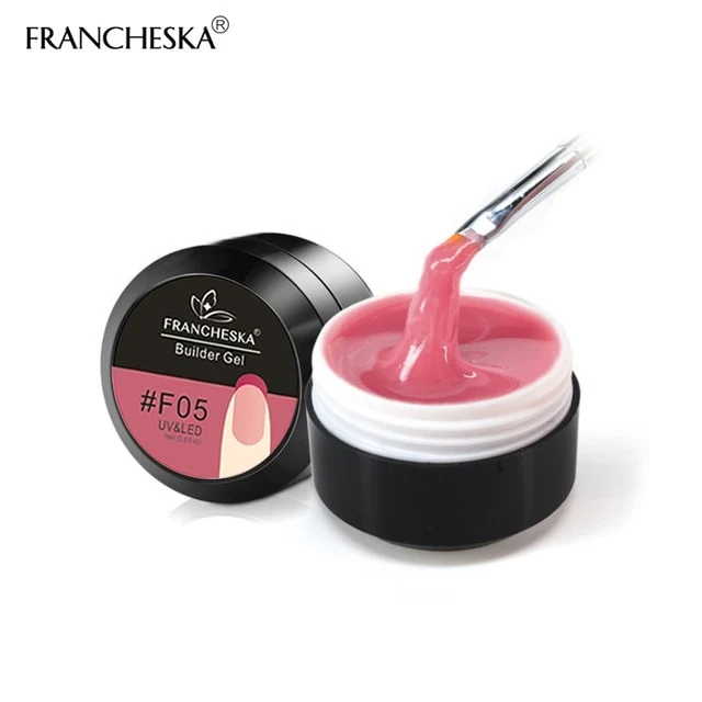 15ml Nail Art Camouflage Gel Builder Gel Quickly UV Builder Gel Soak Off Nail Extension Jelly Poly 10Colors Clear Pink white