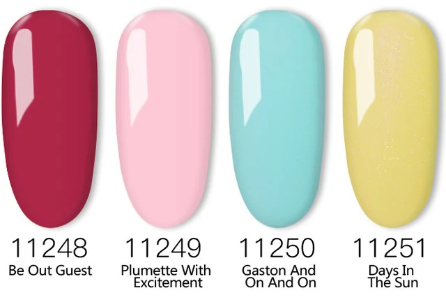 4Pcs/set 369 Colors 8ml Gel Polish Nail Gel Lak Art Set For Salon LED UV Vernis Semi Permanent Gellak Soak Off Gel Nail Polish