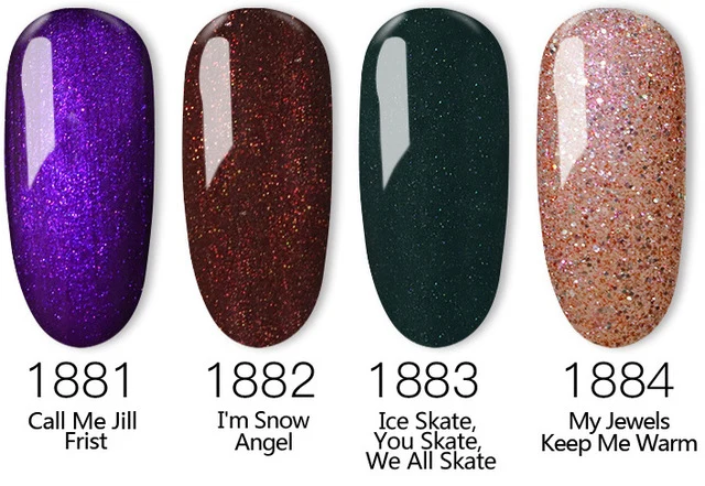 4Pcs/set 369 Colors 8ml Gel Polish Nail Gel Lak Art Set For Salon LED UV Vernis Semi Permanent Gellak Soak Off Gel Nail Polish