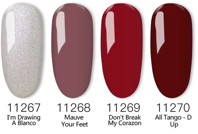 4Pcs/set 369 Colors 8ml Gel Polish Nail Gel Lak Art Set For Salon LED UV Vernis Semi Permanent Gellak Soak Off Gel Nail Polish