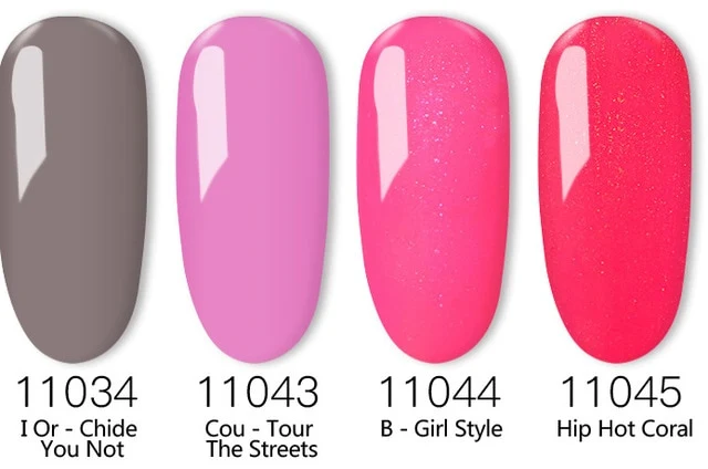 4Pcs/set 369 Colors 8ml Gel Polish Nail Gel Lak Art Set For Salon LED UV Vernis Semi Permanent Gellak Soak Off Gel Nail Polish